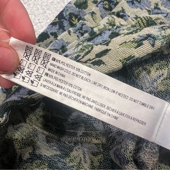 EN SAISON Floral Tapestry Jaquard Passion Crop High Rise Trousers Pants Size - Picture 4 of 5